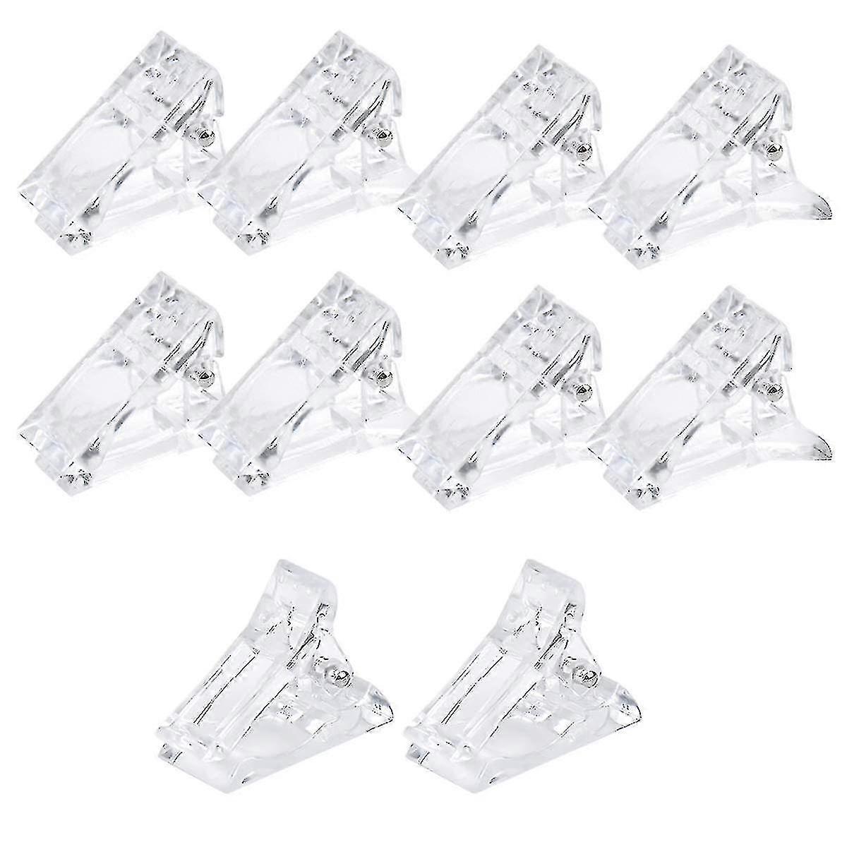10 Stück Nagelspitzenclips, Nagelspitzenklammern Polygel, Polygelspitzenclips-YGWL