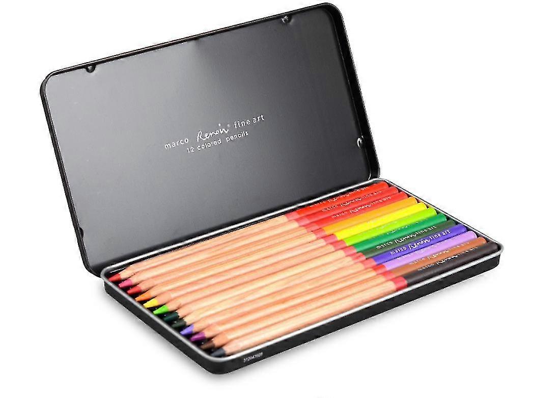 筆記鉛筆12色ドローイングオイルベース鉛筆ブリキセット色鉛筆フィギュア/風景/植物図面用