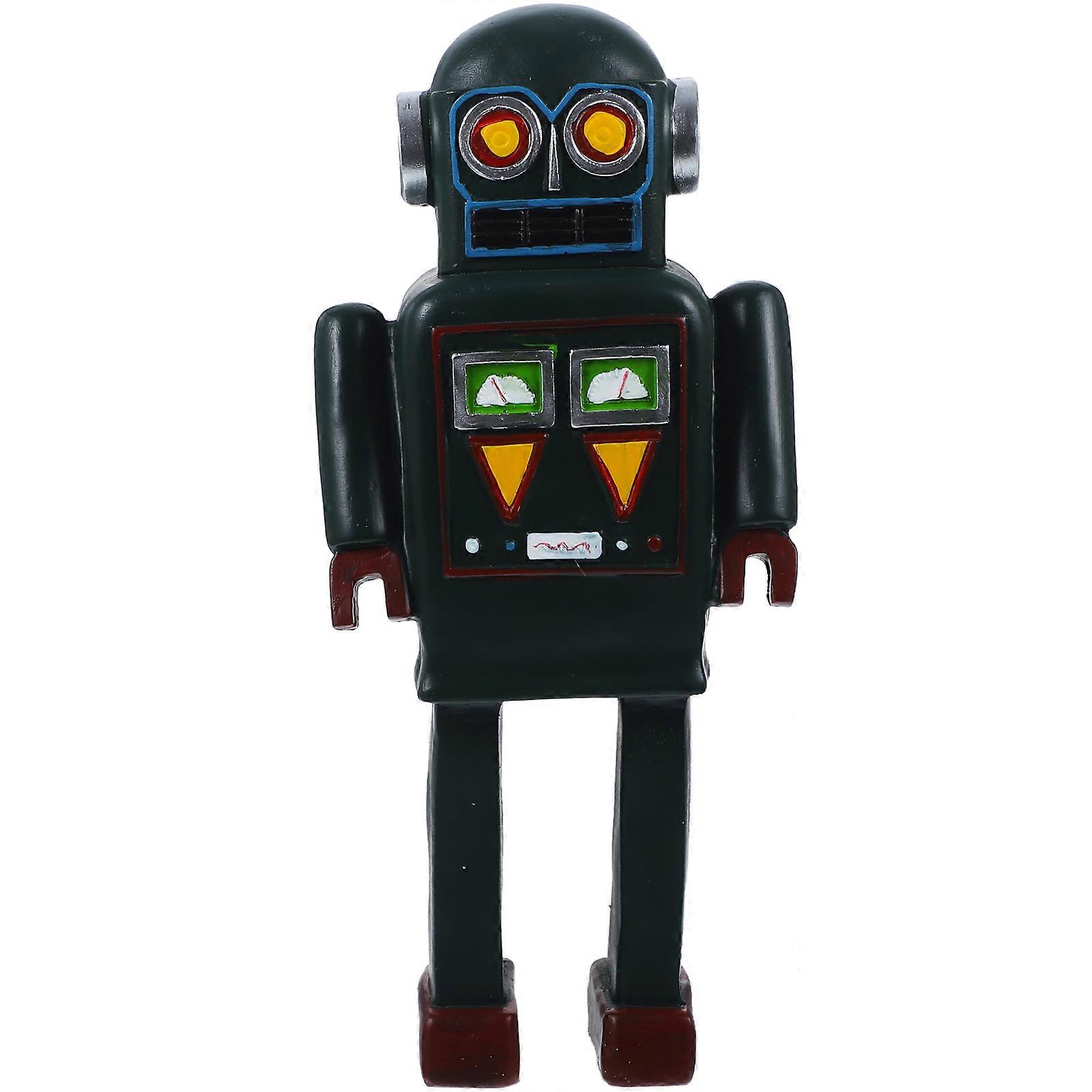 Retro Robot Figurine Resin Robot Craft Decorative Robot Model Novelty Robot Modeling Ornament