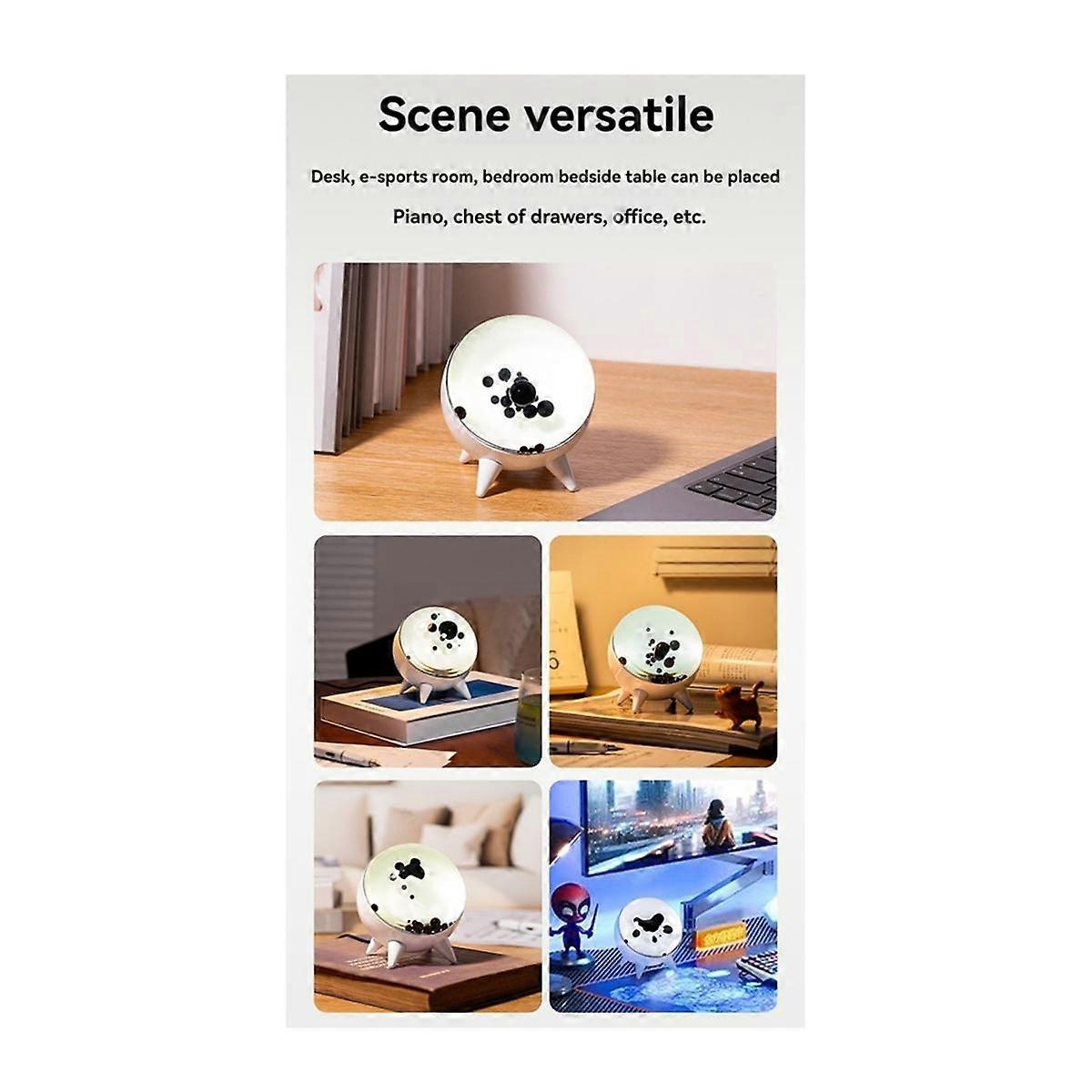 Magnetic Fluid Pickup Music Rhythm Light - Visualized Desktop Ornament,Home Decoration Speaker Soun