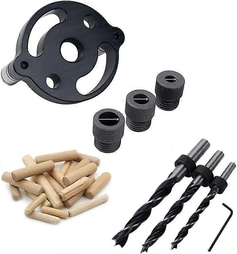 6/8/10 Mm Woodworking Drill Hole Set Self-Centering Dowel Jig  C