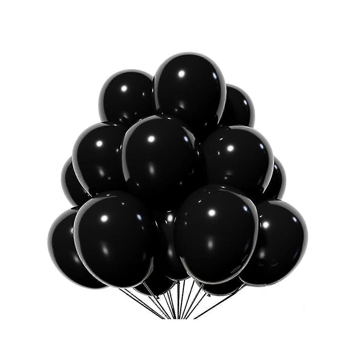 Black Party Balloon Sets Of Different Sizes Are Suitable For Halloween And Thanksgiving Party Decor