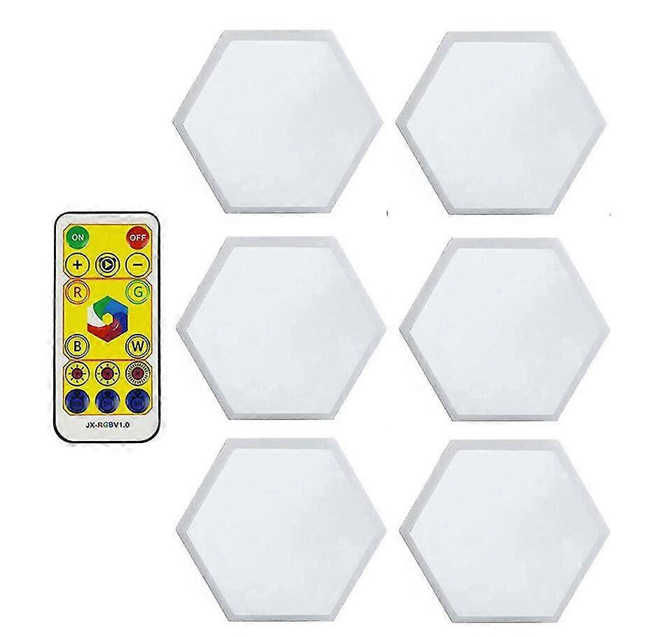 Diy rgbw led quantum lamp led hexagon wall lamp touch sensor rgbw led honeycomb light colorful night light bedroom modular lamp