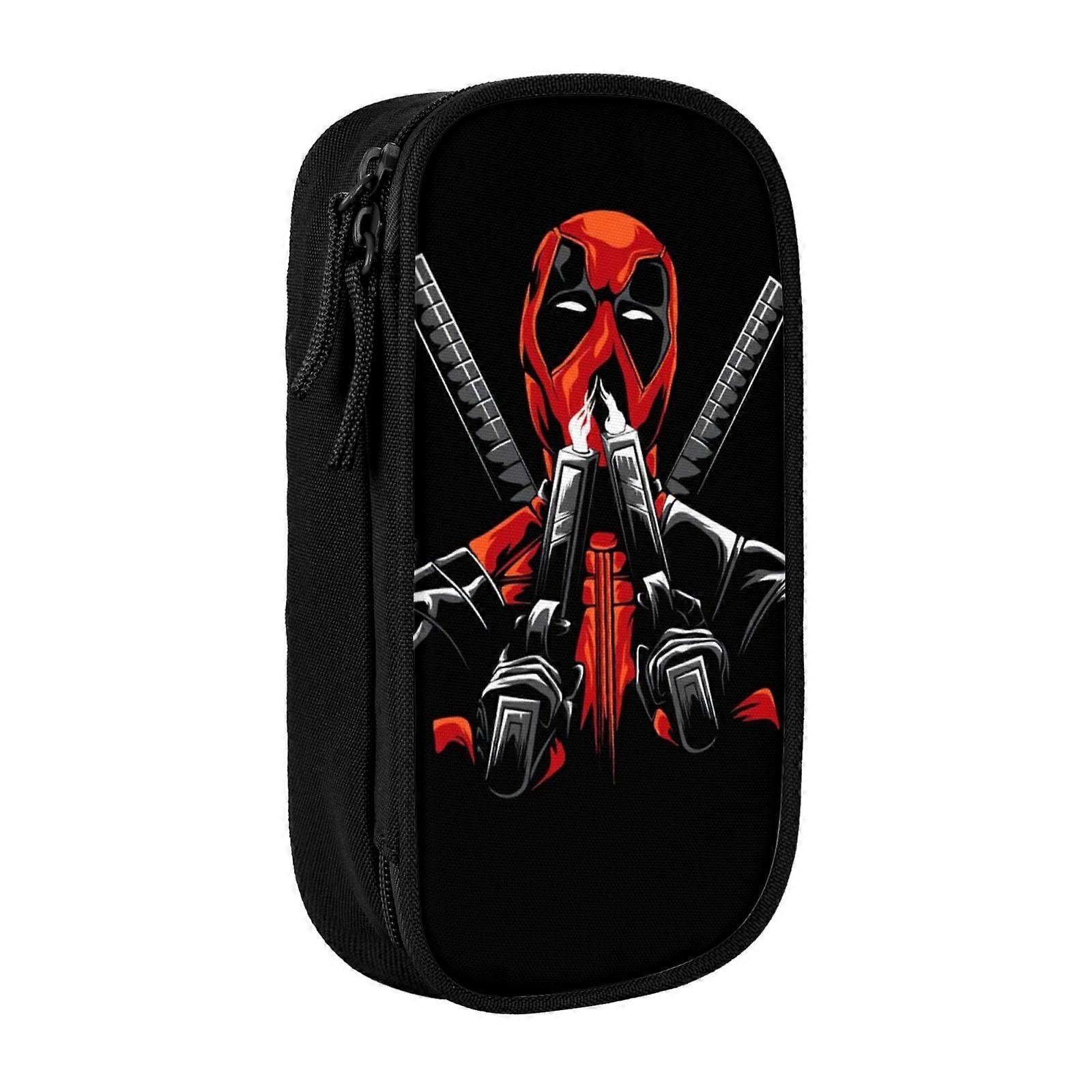 Büyük Kapasiteli Deadpool Kalem Kutusu, Çok Amaçlı Kalem Kutusu Sevimli Kese Tutucu Kutusu, Oyun Kalem Kılıfı Çanta Ev için Organize Ojfijfi377