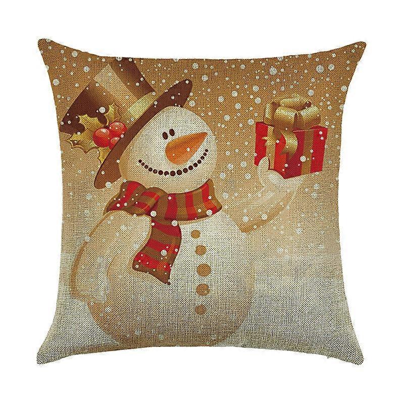 クリスマス枕カバーサンタコットンリネンソファ車スロークッションカバー家の装飾デザイン1227jpjcjh