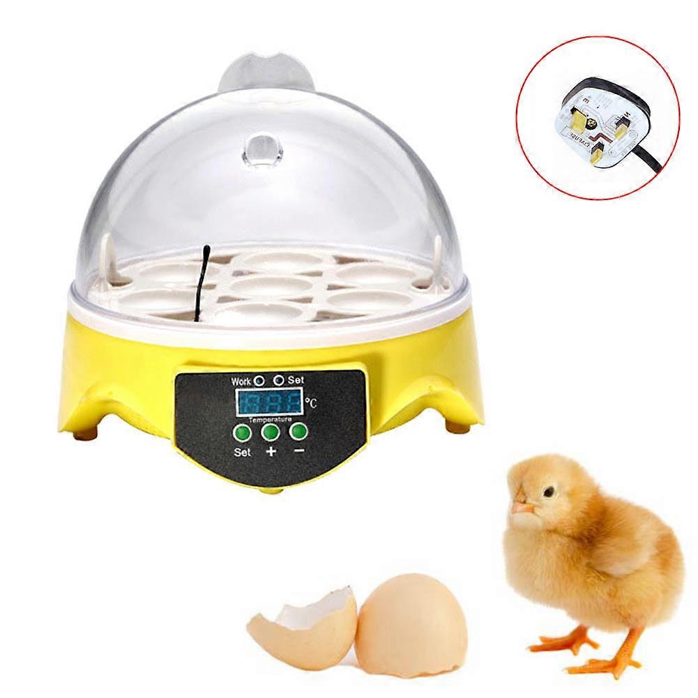 Automatic Poultry 7pcs Eggs Incubator Temperature Control Poultry Bird Chicken Hatcher