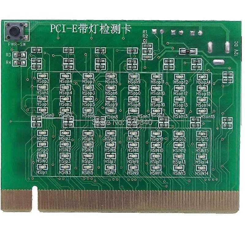 PCI-E 16X 8X PCI Express Slot Tester Card for Motherboard Detect the Southbridge Short or Open PCI-E with Light Tester