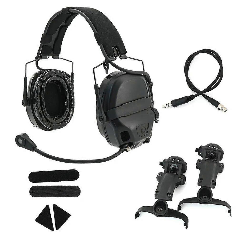 TAC-SKY Tactical Headset DPS Dual Mode AMP Tactical Communication Noise Canceling Headset with ARC Rail Helmet Mount Adapter