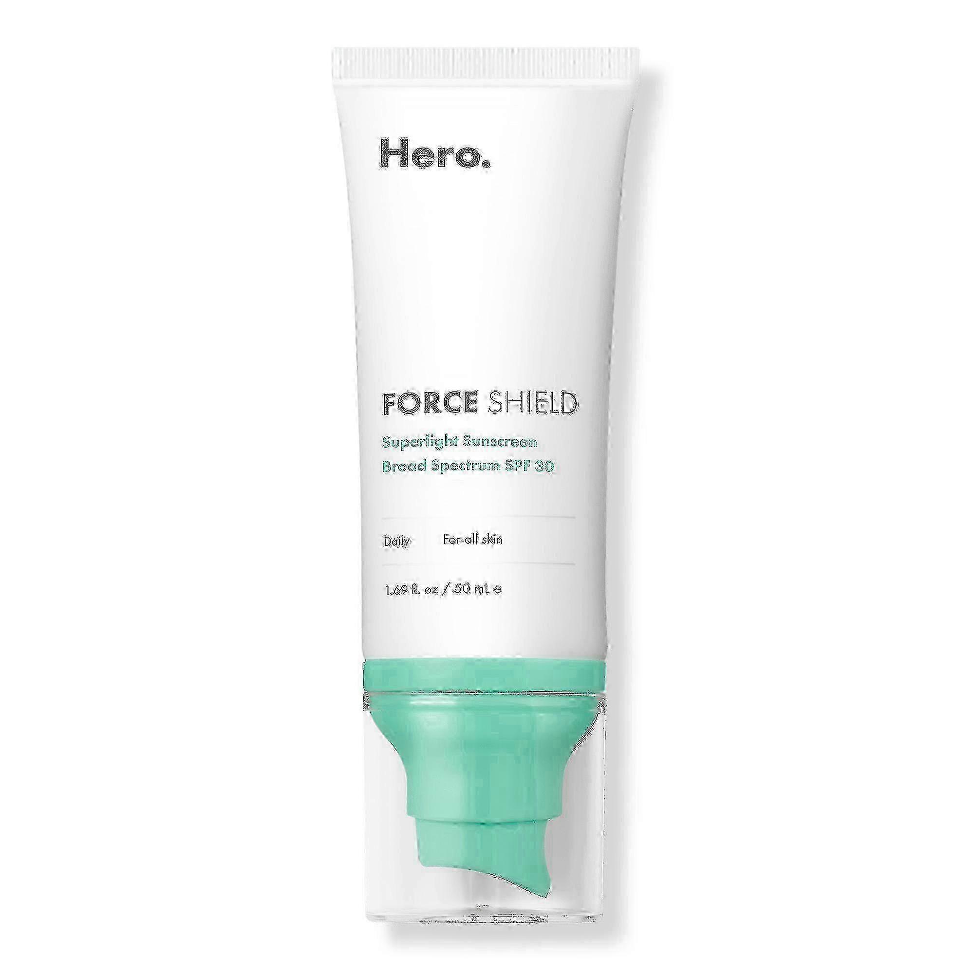Hero Cosmetics Force Shield Superlight Sunscreen Broad Spectrum, Spf 30, 1.6 Oz