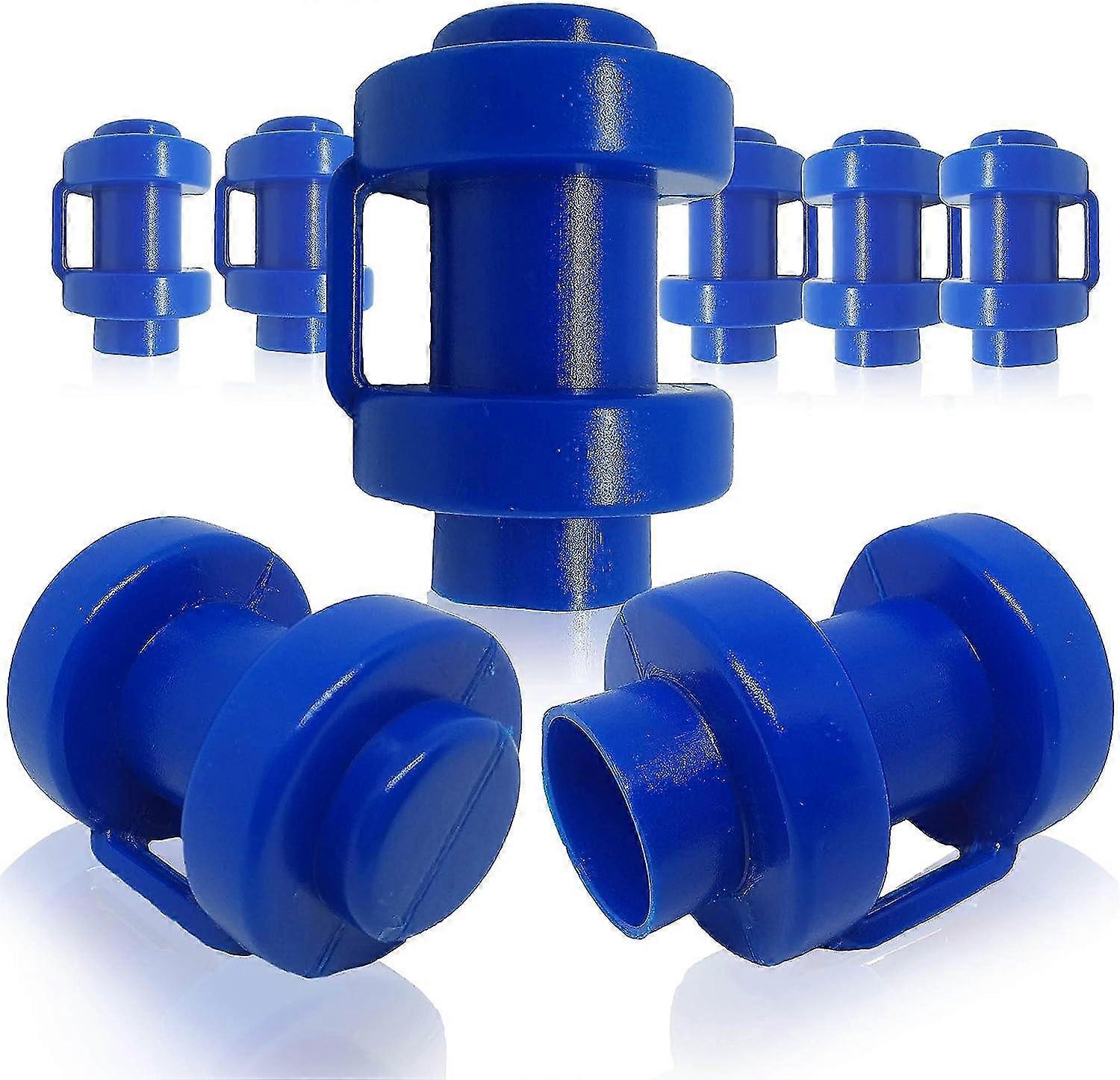 8 X 25mm Blue Trampoline Bar End Caps