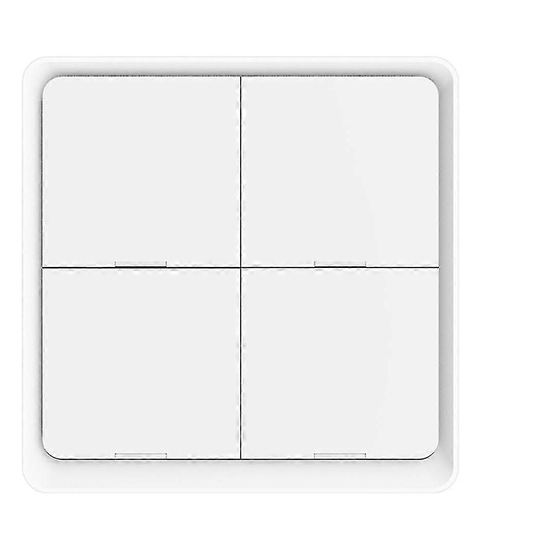 4 Gang Tuya Zigbee Wireless 12 Scene Switch Push Button Controller Battery Powered Automation Scena