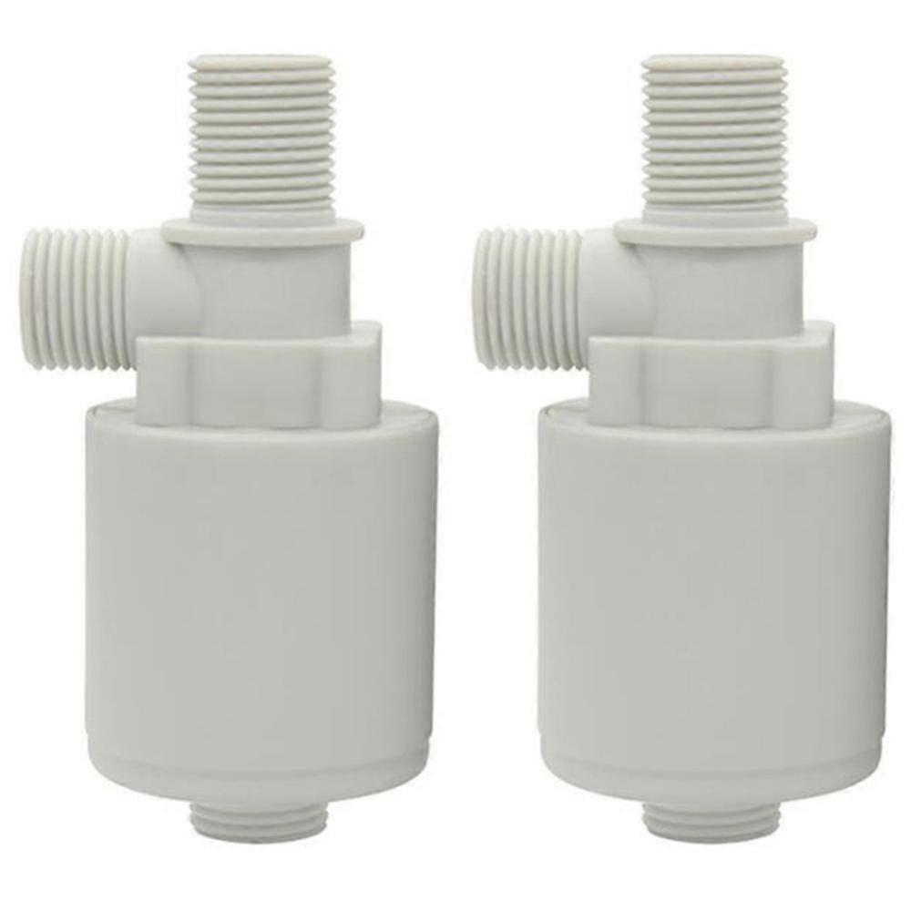 2x Automatic Water Level Control Valve 1/2 Inch Tower Tank Floating Ball Valve Upright Outer