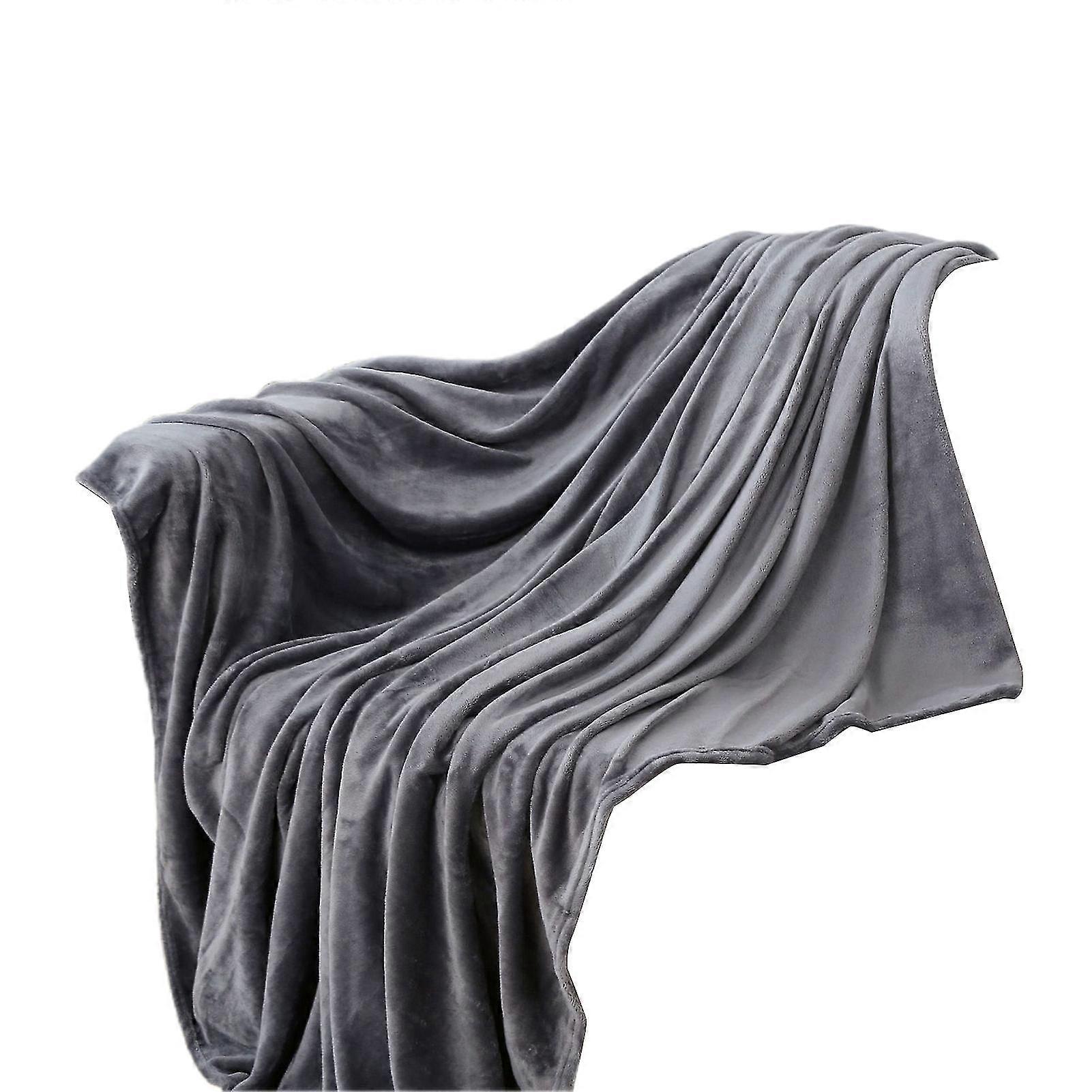 Coral Fleece Blankets Super Soft Shaggy Universal Solid-color Fleece Blankets For Sofa Qinhai