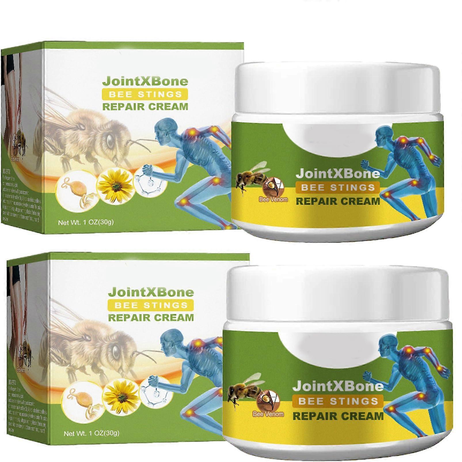 Bee V-enom Joint Relieve Cream,2PCS Joint Pain Relieving Cream,Instant Joint Pain Relief