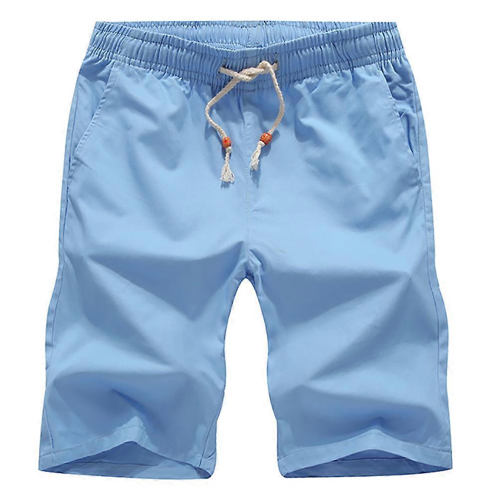 Mens Plain Drawstring Bermuda Shorts Half Pants Trousers Plus Size