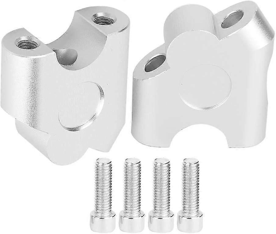 Handlebar Riser, 22mm Universal Motorcycle Handlebar Riser Handlebar Clamp B K Move Mount Adapter(chrome) Riser 22mm Riser 22mm Motorcycle Handlebar R