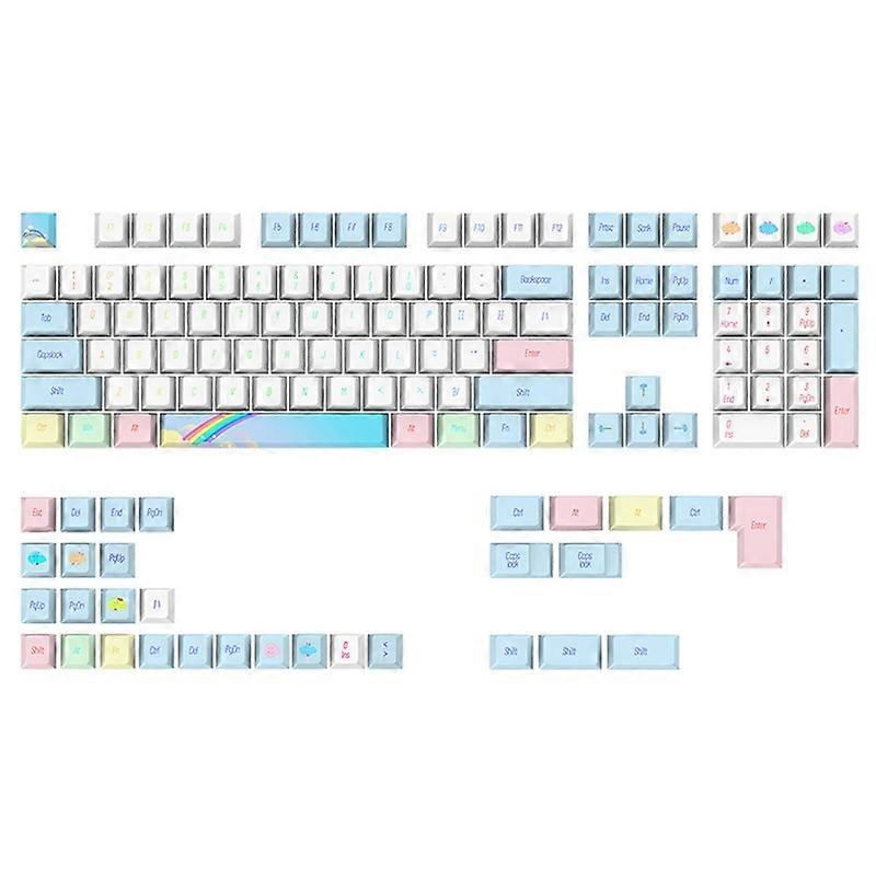 139 PBT Keycaps CHERRY Profile PBT Keycaps Thick PBT for Mechanical Keyboards