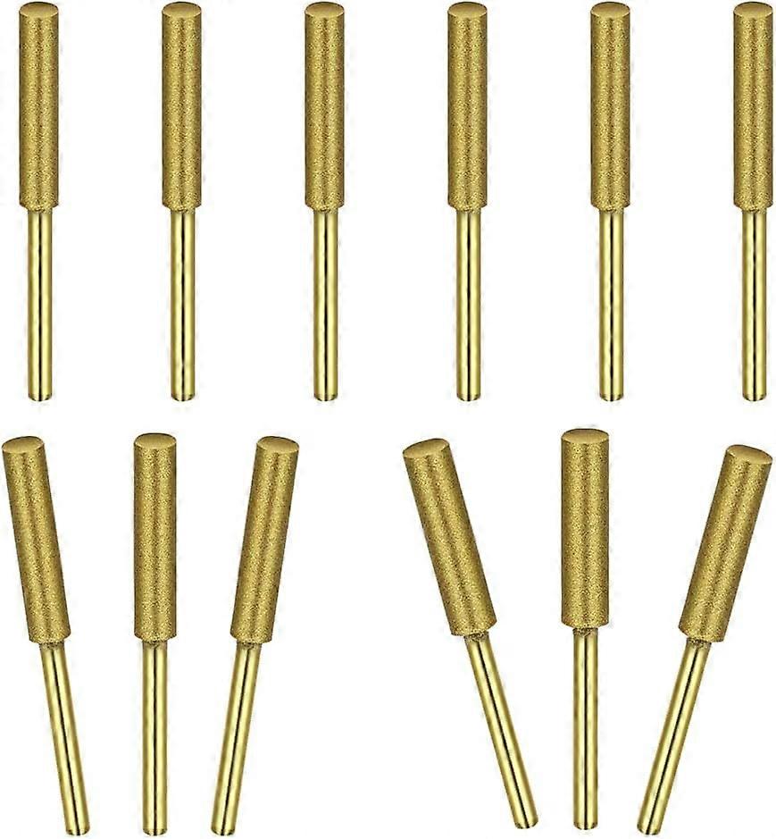 Chainsaw Chain Sharpening 12 Pieces Chainsaw Files Last Longer Assorted Sizes 5/32" 3/16" 7/32" Quickly and Easily Sharpen Chainsaw Blades