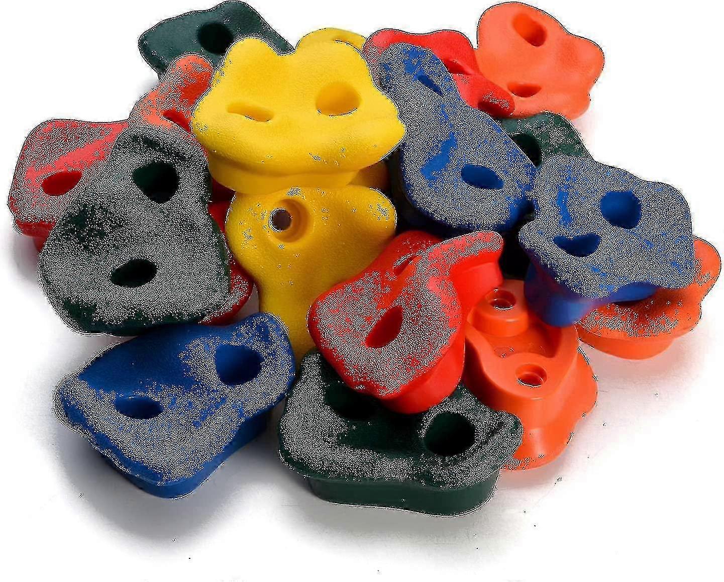 Textured Rock Climbing Holds, 20 Pieces Stones Climbing Grips Holds