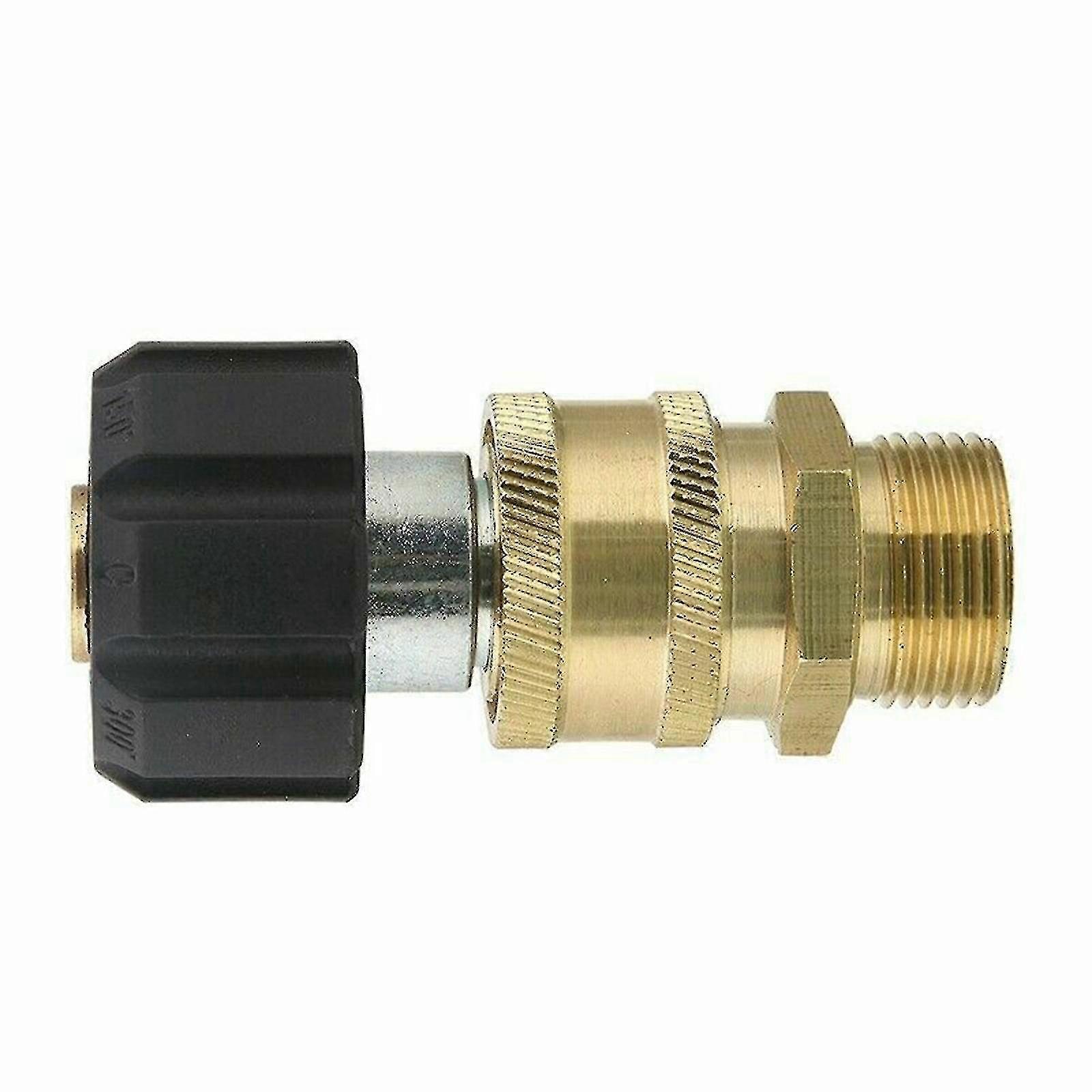 2pcs/set Pressure Washer Adapter Quick Connec Metric 14mm Female Swivel To M22