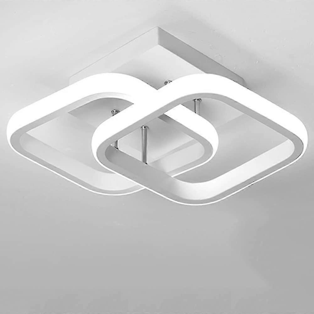 Modern Rectangular Led Ceiling Light 22w Cool White Light 6000k (white)[energy Class E] (white)
