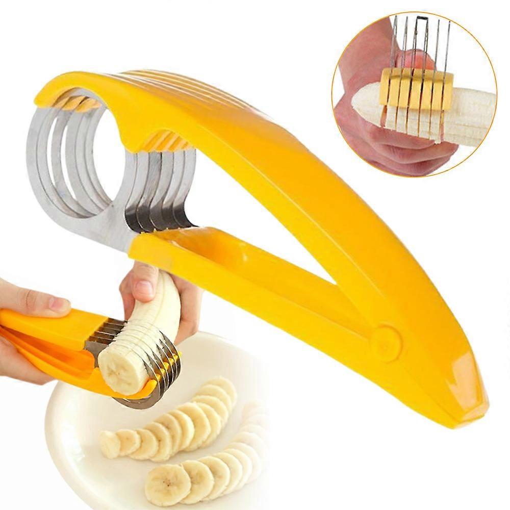 Multifunctional Stainless Steel Food Manual Slicer, Banana Strawberry Cucumber Carrot Egg Slicer, Handheld Vegetable Fruit Slicer, Fast Meal Prep