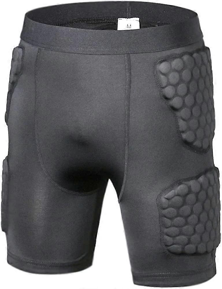Adolescente Almofada Compressão Shorts Com Mangas Curtas Hóquei Colete Almofada Futebol Sob - Roupa de Futebol Almofada Quadril Almofada