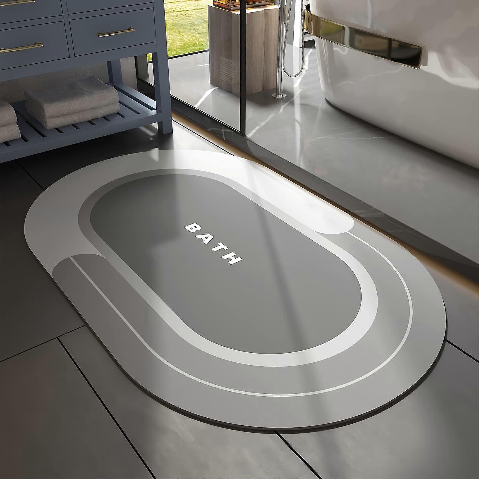 Badeværelse Runner tæppe Mat-Bath Mat tæppe til badeværelse skridsikker absorberende Ingen pletter Hurtig tør badeværelse gulv måtte-lange tynde badeværelse tæpper passer under dør-gnide