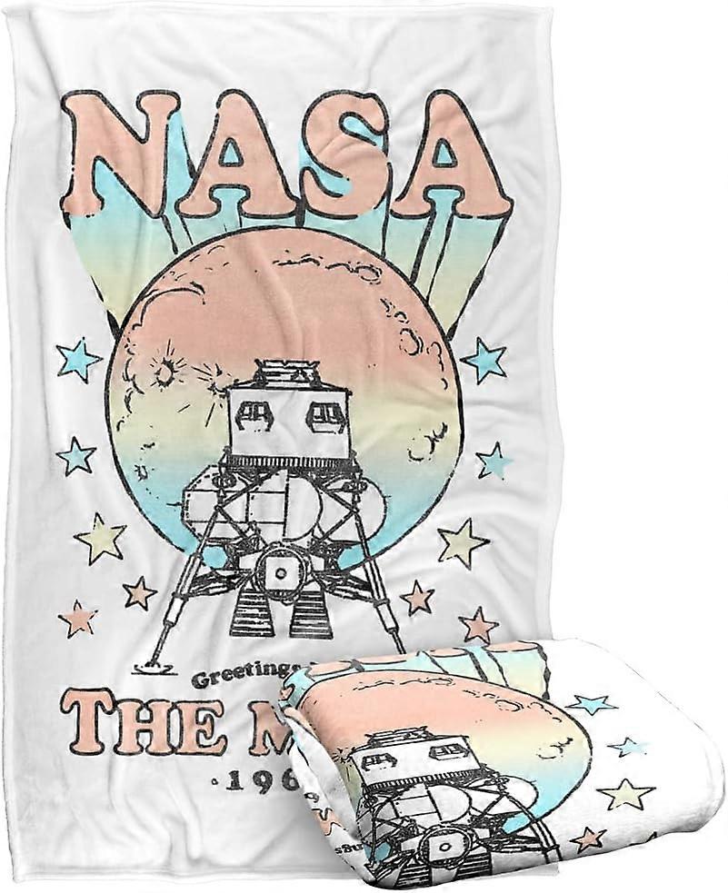 Salutations de la NASA de la lune Silky Touch Super Soft Throw Blanket