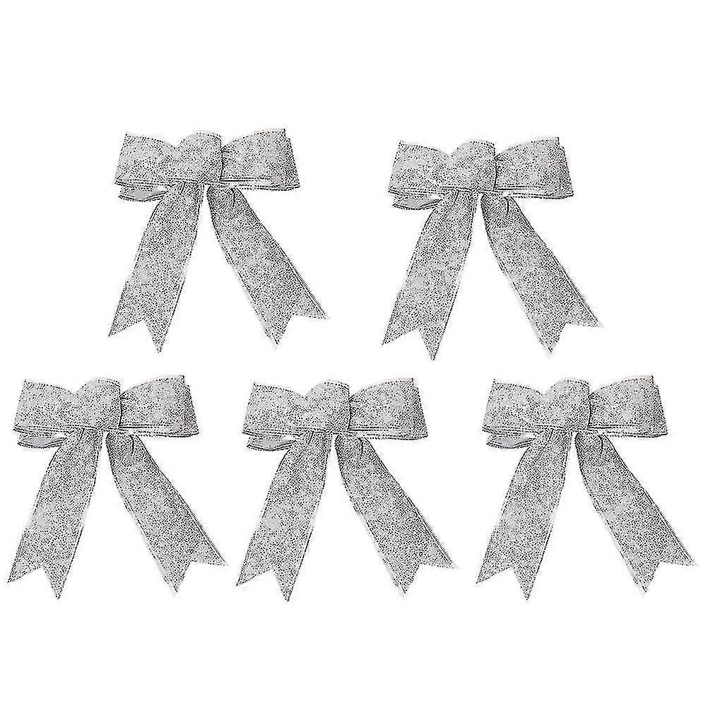 5 قطع / حزمة التألق فا الشريط القوس عقدة الشريط Ornts لشجرة Prese