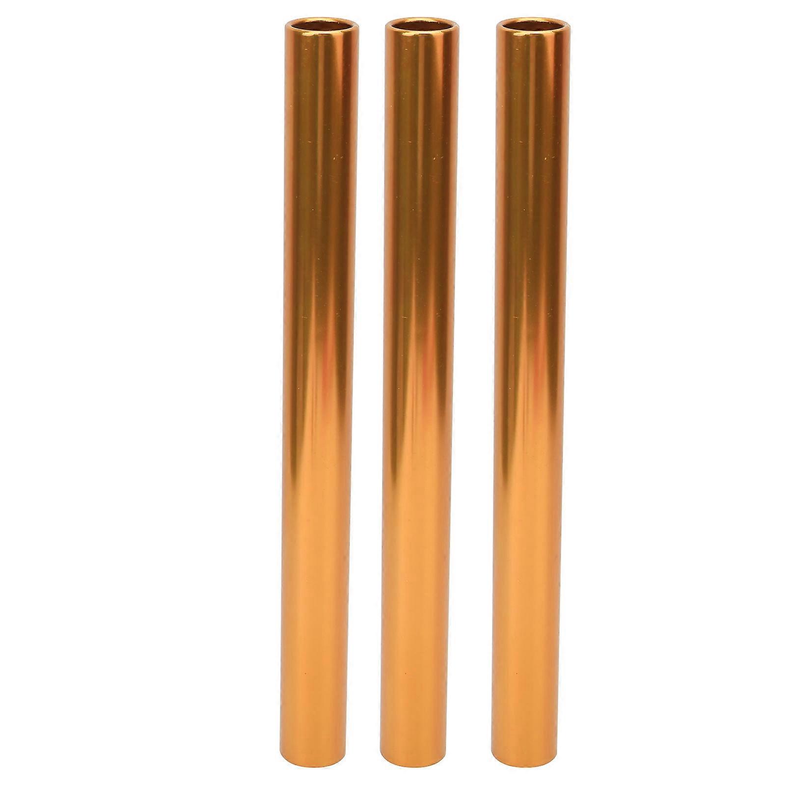 3pcs Relay Baton Aluminium Alloy Track and Field Running Race Baton Sports Game PropsOrange