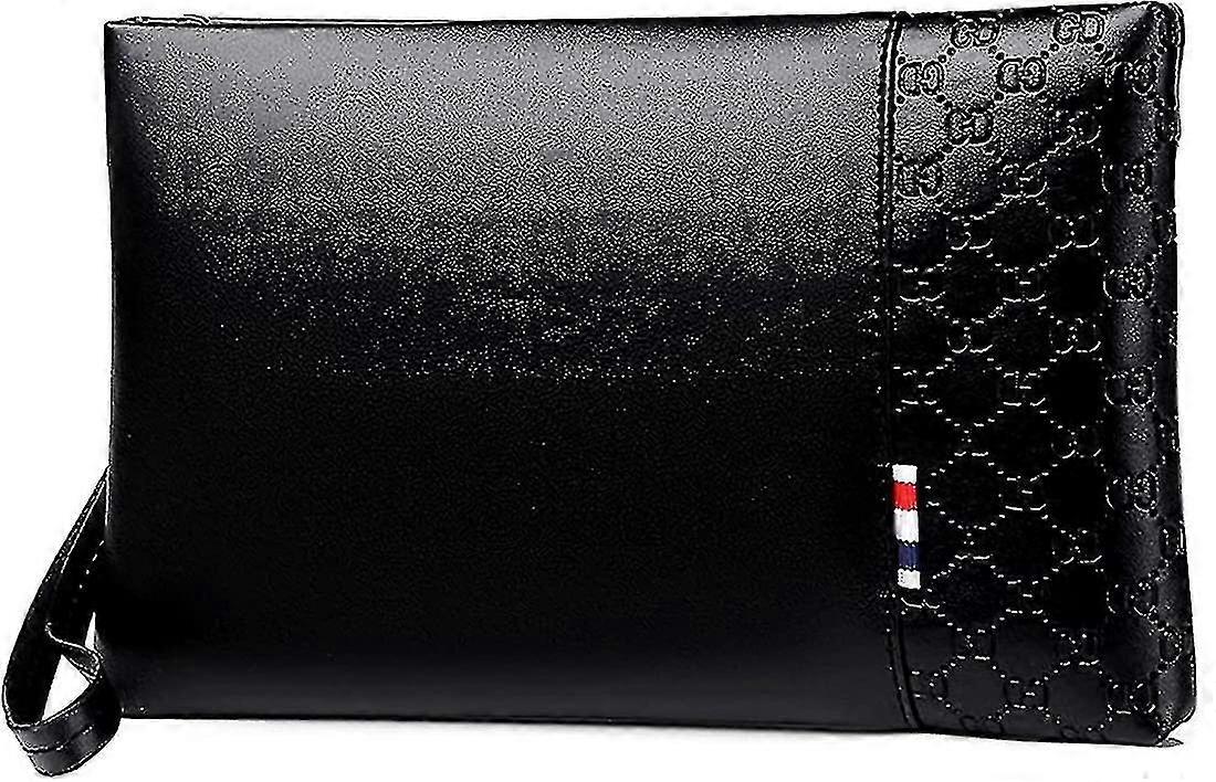 תיק יד לגברים תיק יד תיק יד עור פו מצמד קיבולת גדולה