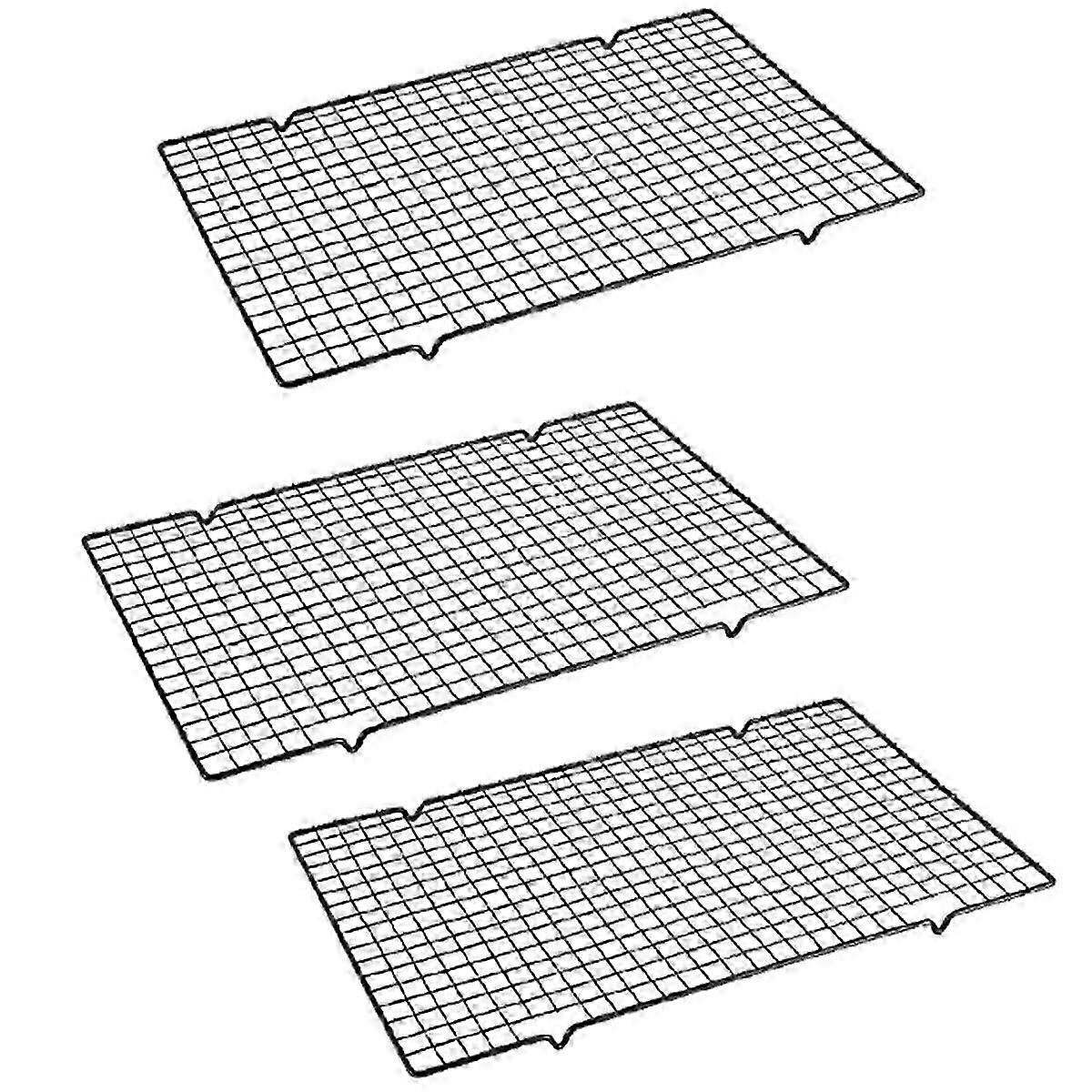 Baking- Tools Cake Cooling Rack Square Non-stick Drying Net Cake Bread Cooling Rack 25.5x41x1.5cm