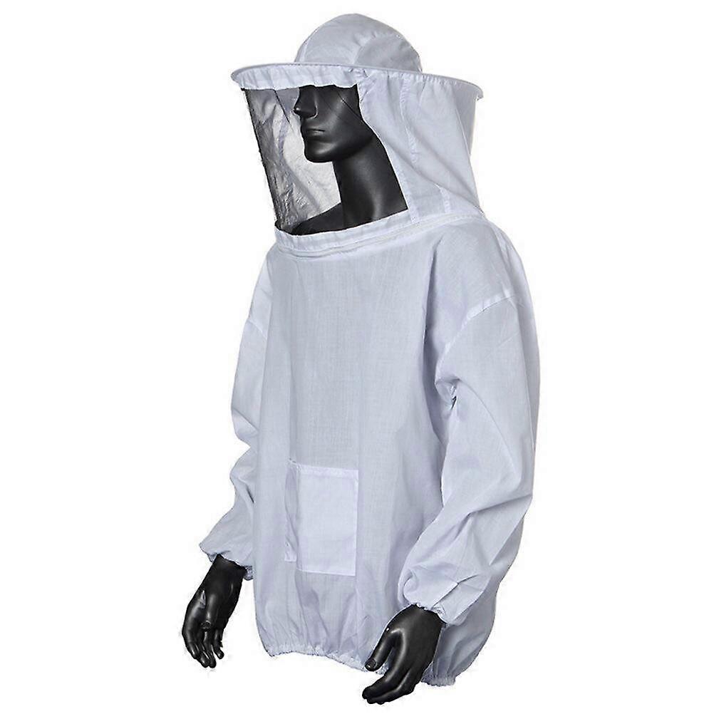 Beekeeping Equipment Tool, Beekeeping Suit .Anti Bee for Beekeeping Beekeeper - White