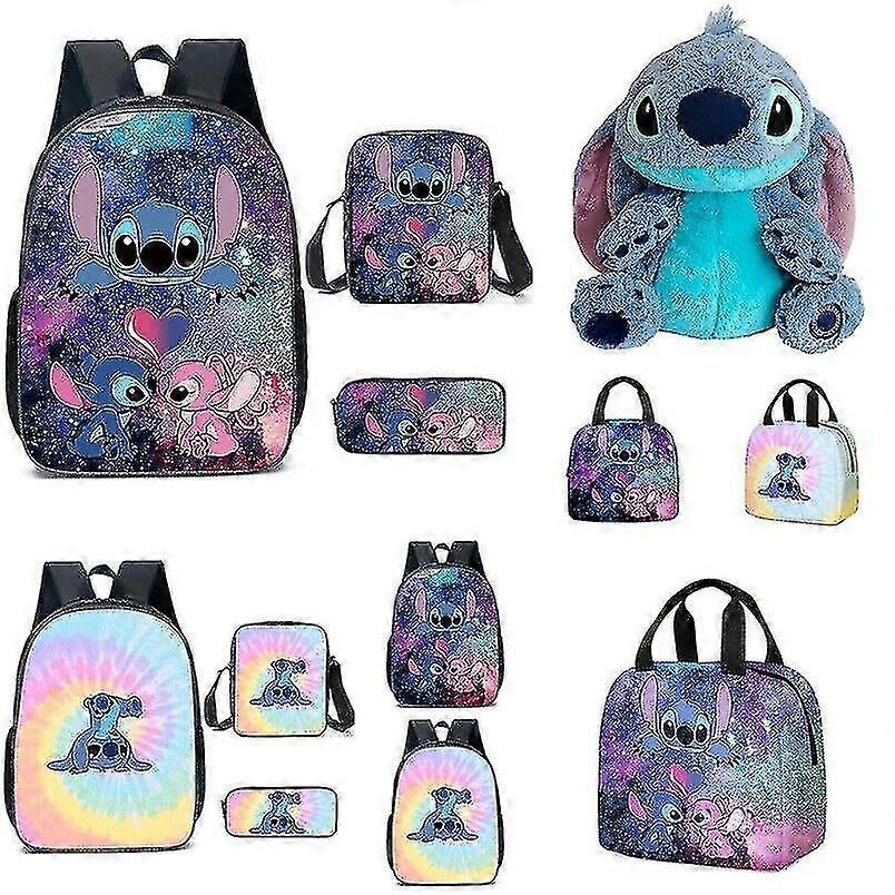 Lilo Stitch Stitch Backpack School Bag Three-Piece Set