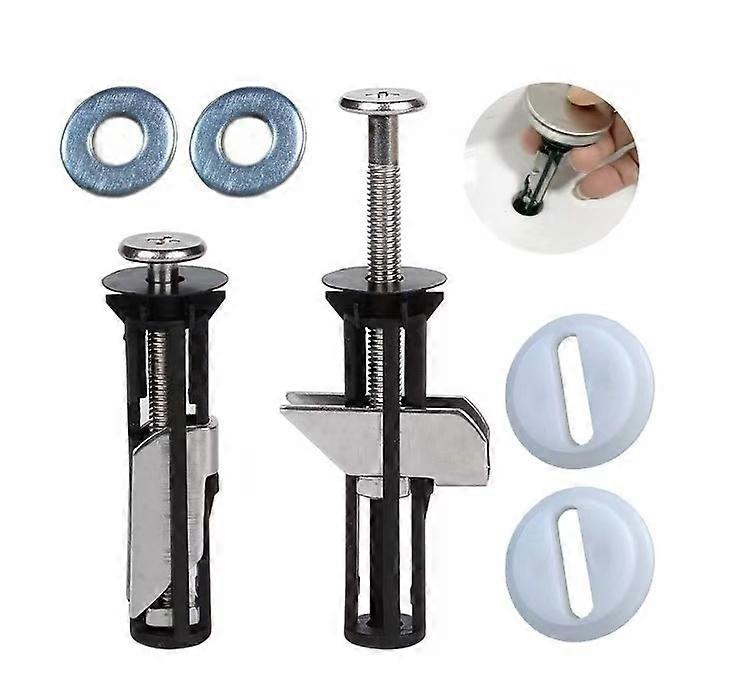 Pack (1 Pair) - Top Fixing Kit - Easy to Fit - Replacement Toilet Seat Accessories