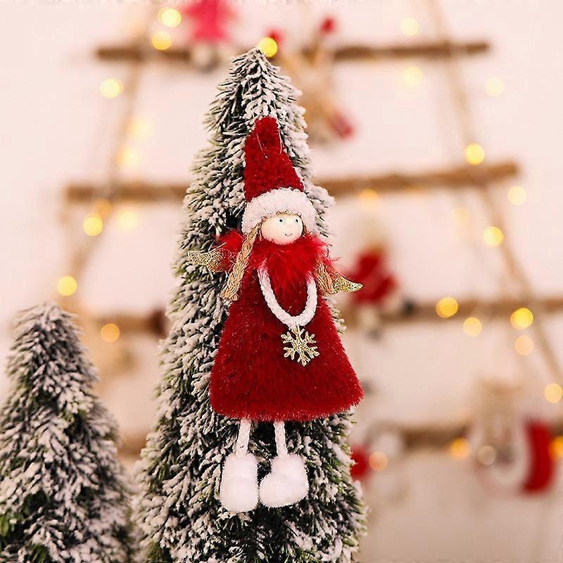 Cute Plush Angel Wings Ornament for Christmas Tree Holiday Decor, Soft White Fabric, 12 Inches, Ideal Gift Accessory