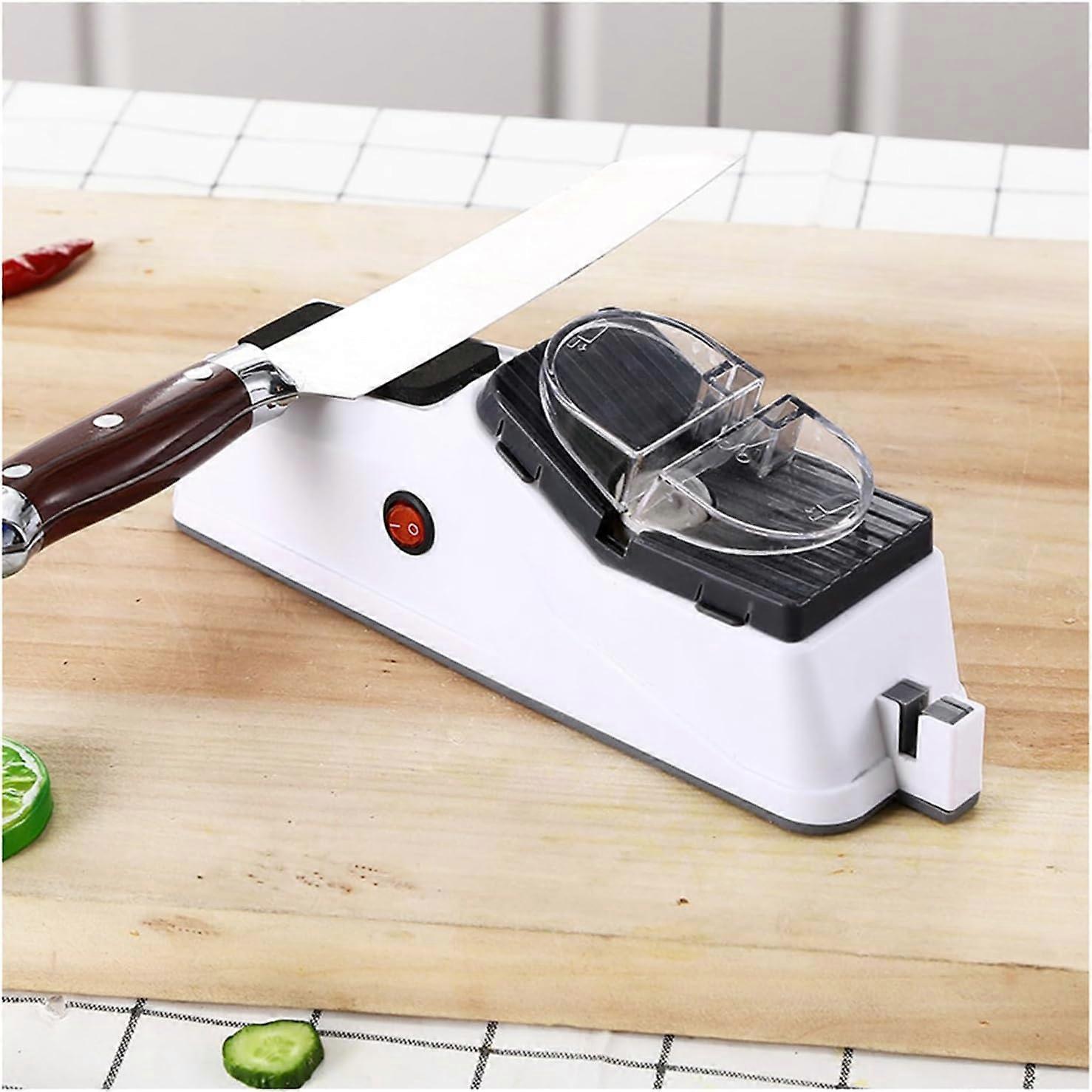 Electric Knife Sharpener, Kitchen Knife Sharpener Electric Knife Scissor Sharpener for Quick Sharpening & Polishing, Plug in