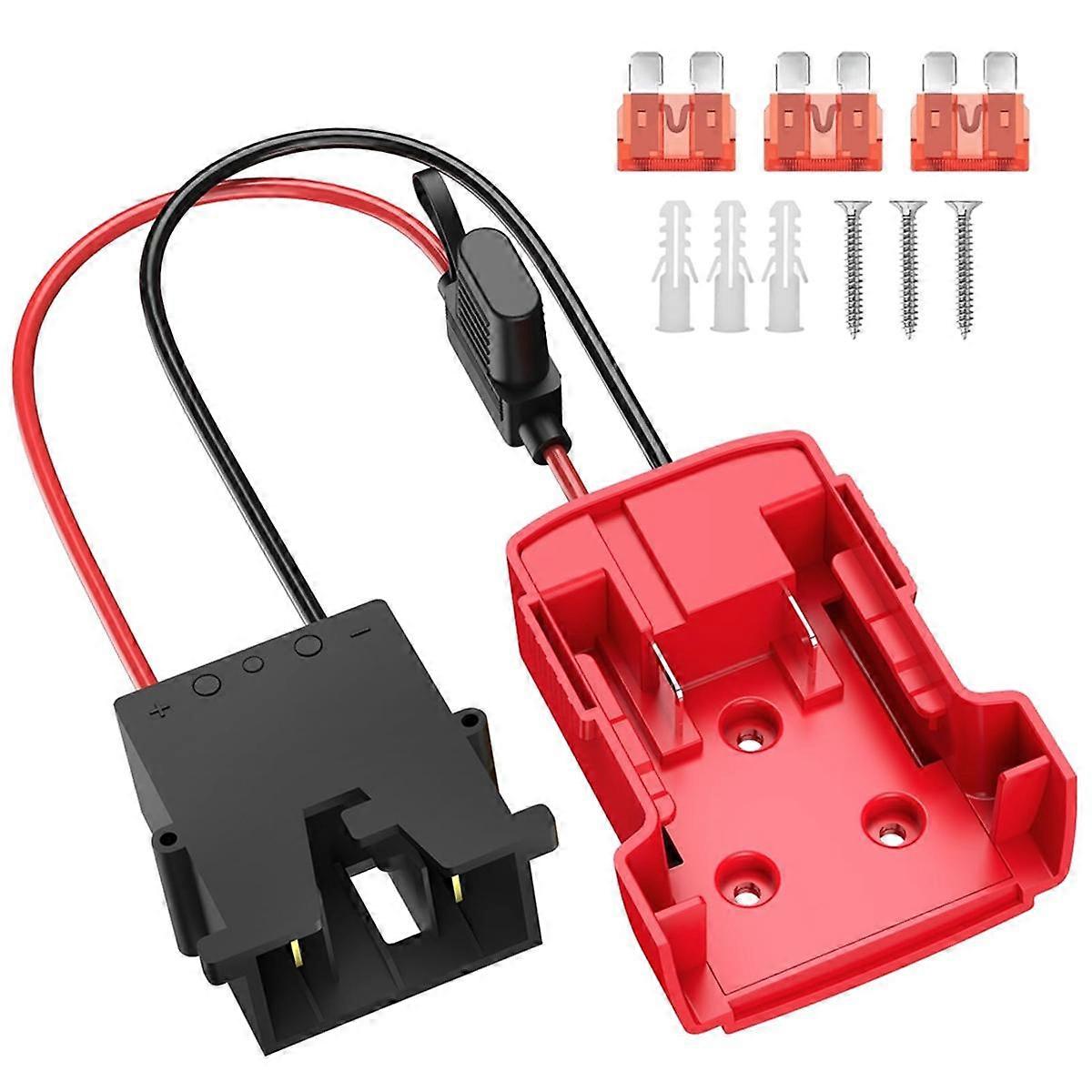 Power Wheels Adapter for Battery with Wire Harness Connector 12AWG Wire with 40A Fuse for 12V