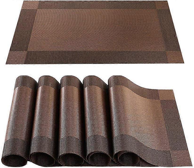 Placemats,6 Pcs Table Mats non Slip,Washable,Heat Resistant