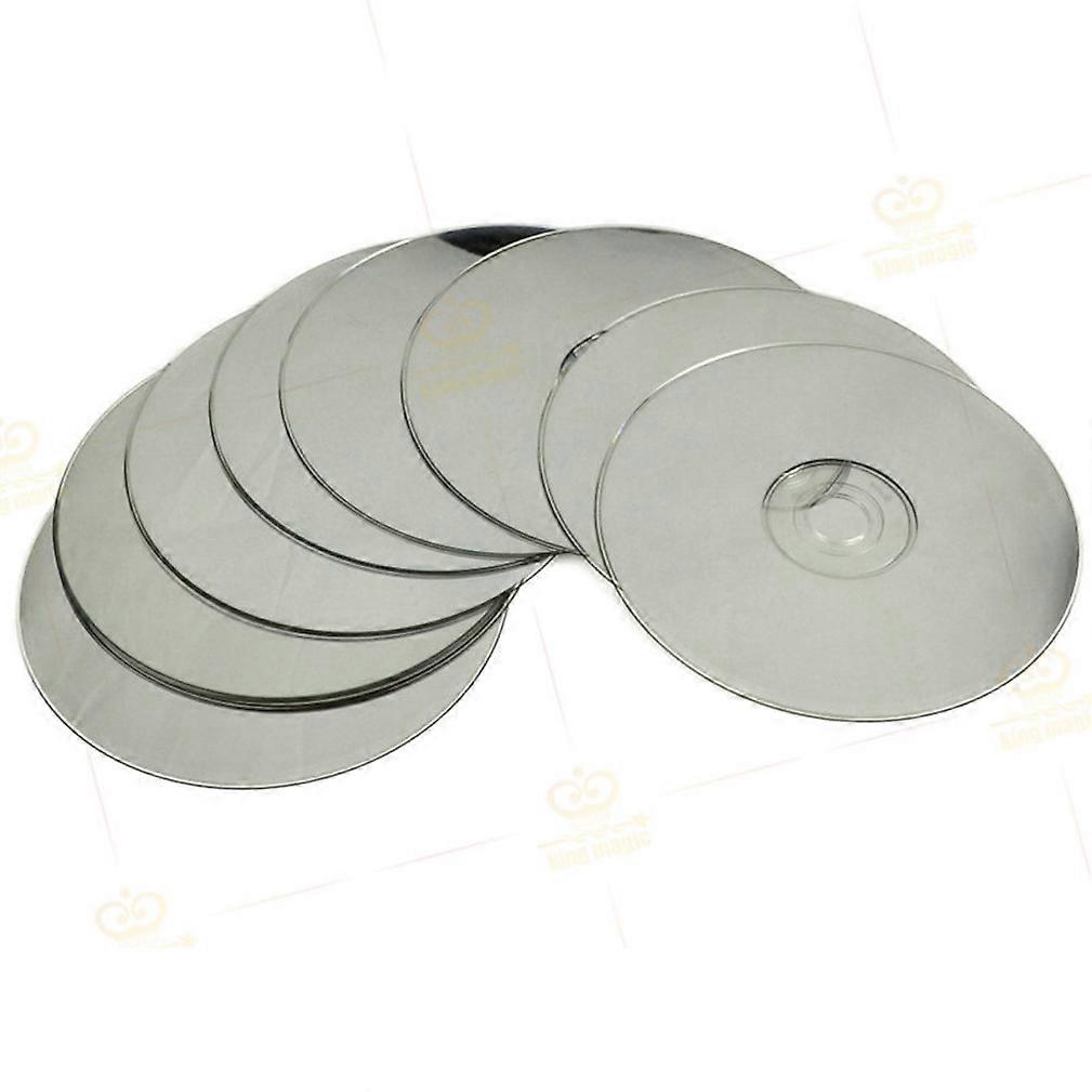 Manipulation CDs Set (1set=10 CDs ,Standard ,Silver Color) CD Appearing From Empty Hand Magic Tricks Props Gimmick Stage Comedy