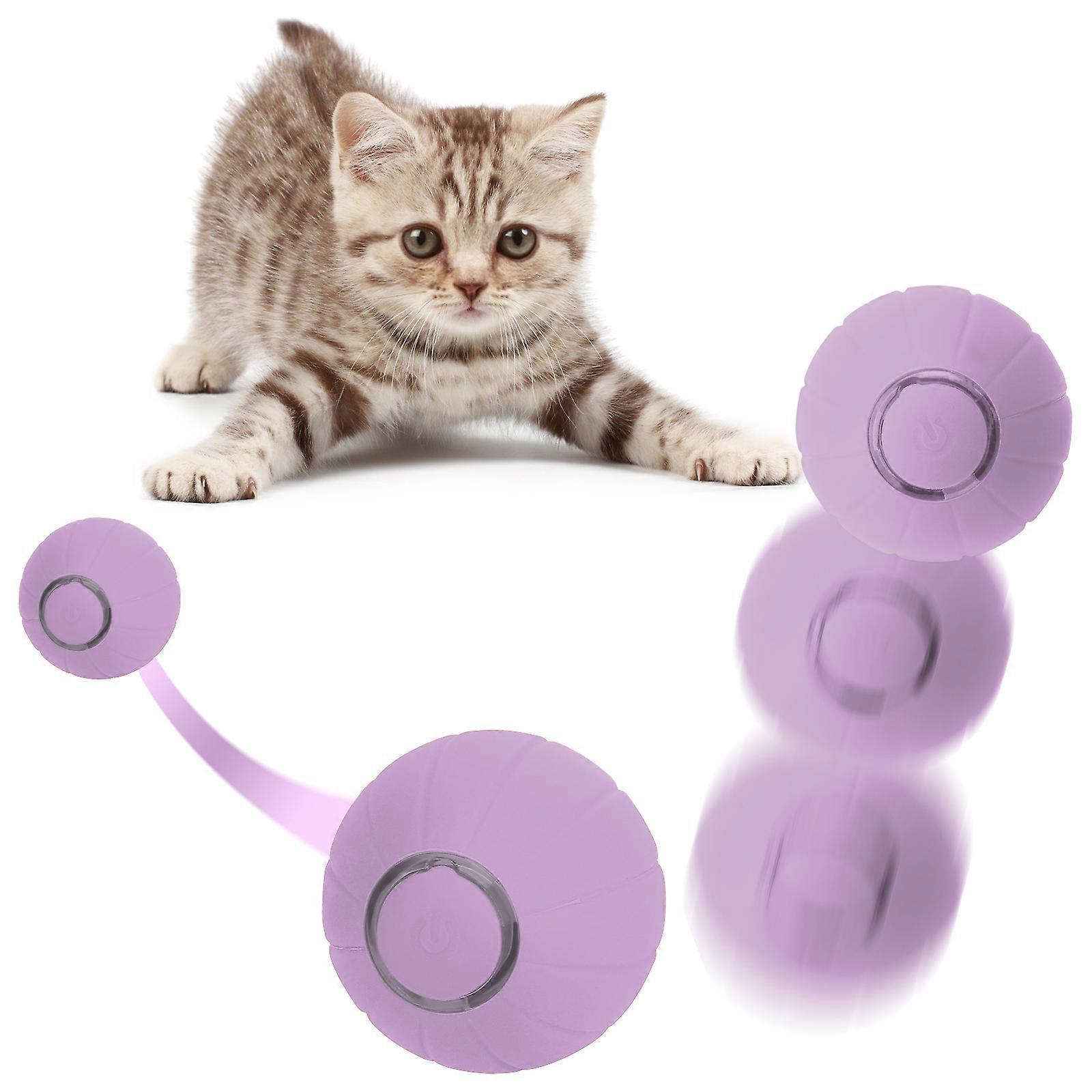 Automatic Smart Cat Toy Interactive Rolling Cat Ball Self-moving Kitten Cat Toy 2023