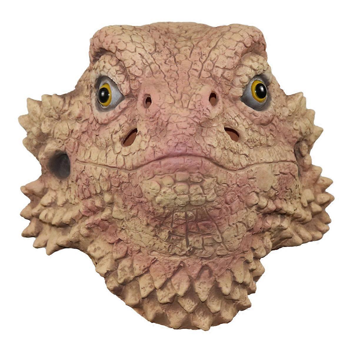 Lizard Mask Animal Head Cover Latex Headwear Halloween Cosplay Costume Mask Bar Performance Props