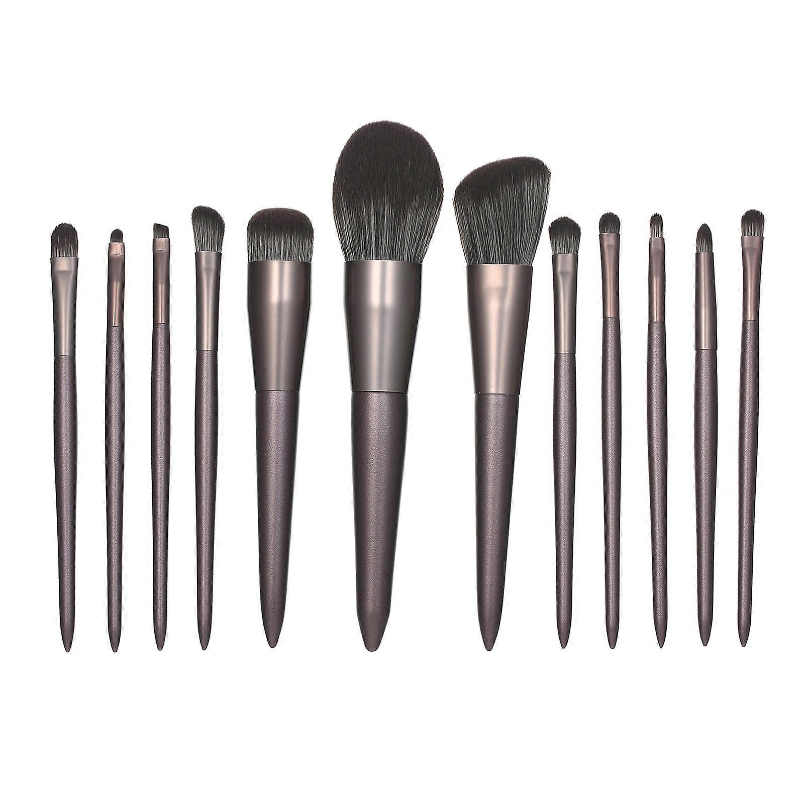 Makeup Brushes 12pcs Foundation Eye Eyeshadow Makeup Brushes Set with PU Storage Bag Soft Bristles & Wood Handle for Eyeshadow Eyebrow Eyeliner Powder