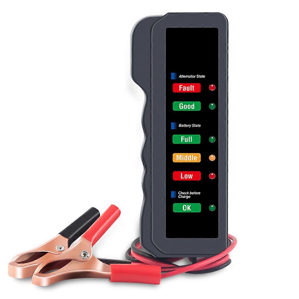Car Battery Tester 12V Battery Alternator Load Tester Testing Tool Accurate