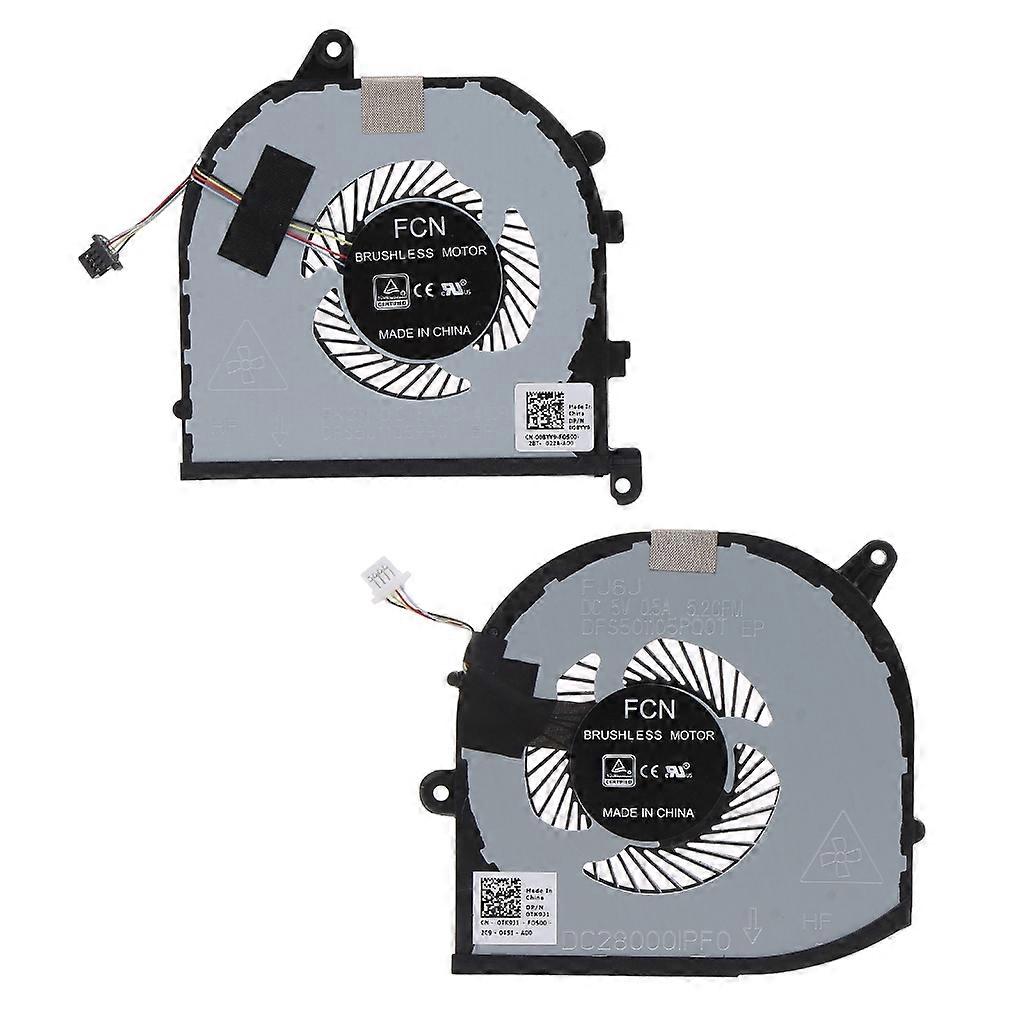 GPU CPU Cooling Fan for Precision 5530 M5530 XPS 15 9570 XPS15 7590 Laptops