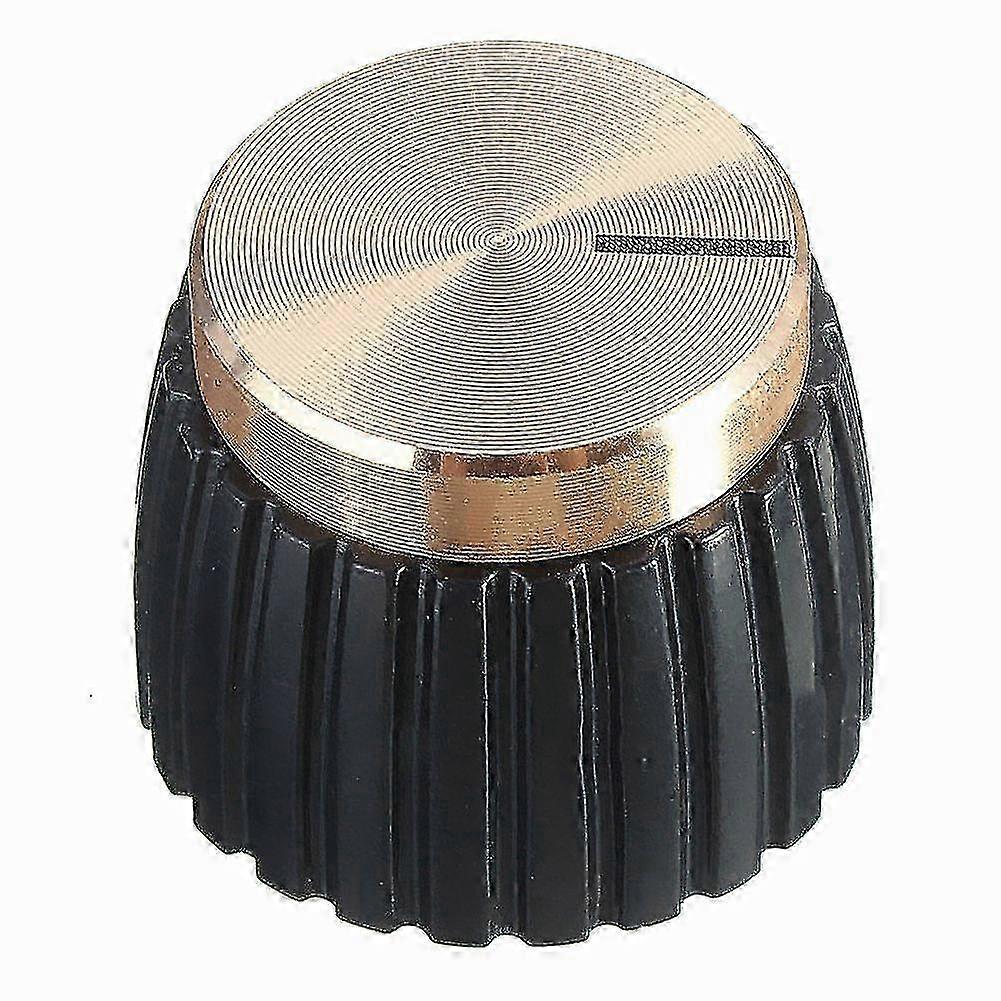 10x Guitar AMP Amplificator Knobs Black+Gold Cap Compatibil Marshall Amplificator