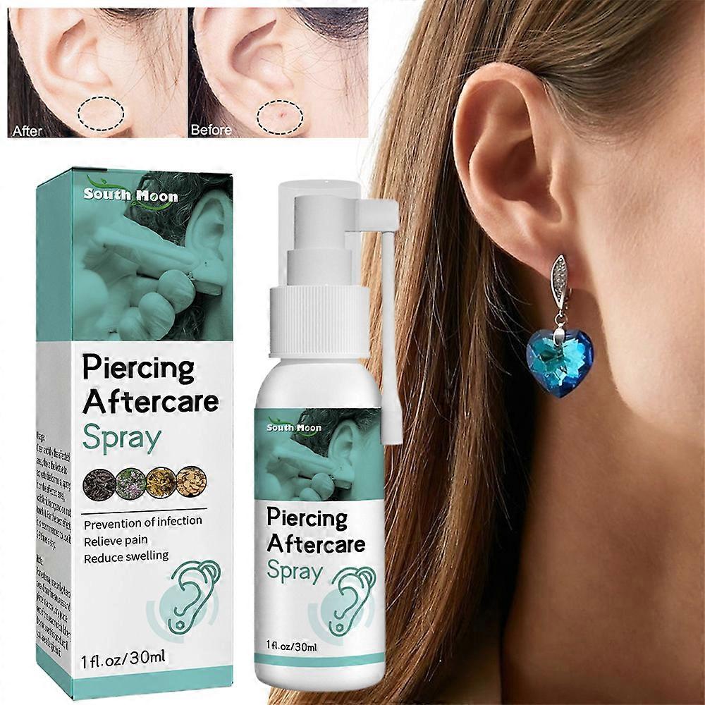 1/2Pcs 30ml Piercing Aftercare Spray Suitable for Ears, Nose And Navel Piercing Prevention Of Infection Relieve Pain Reduce Swelling