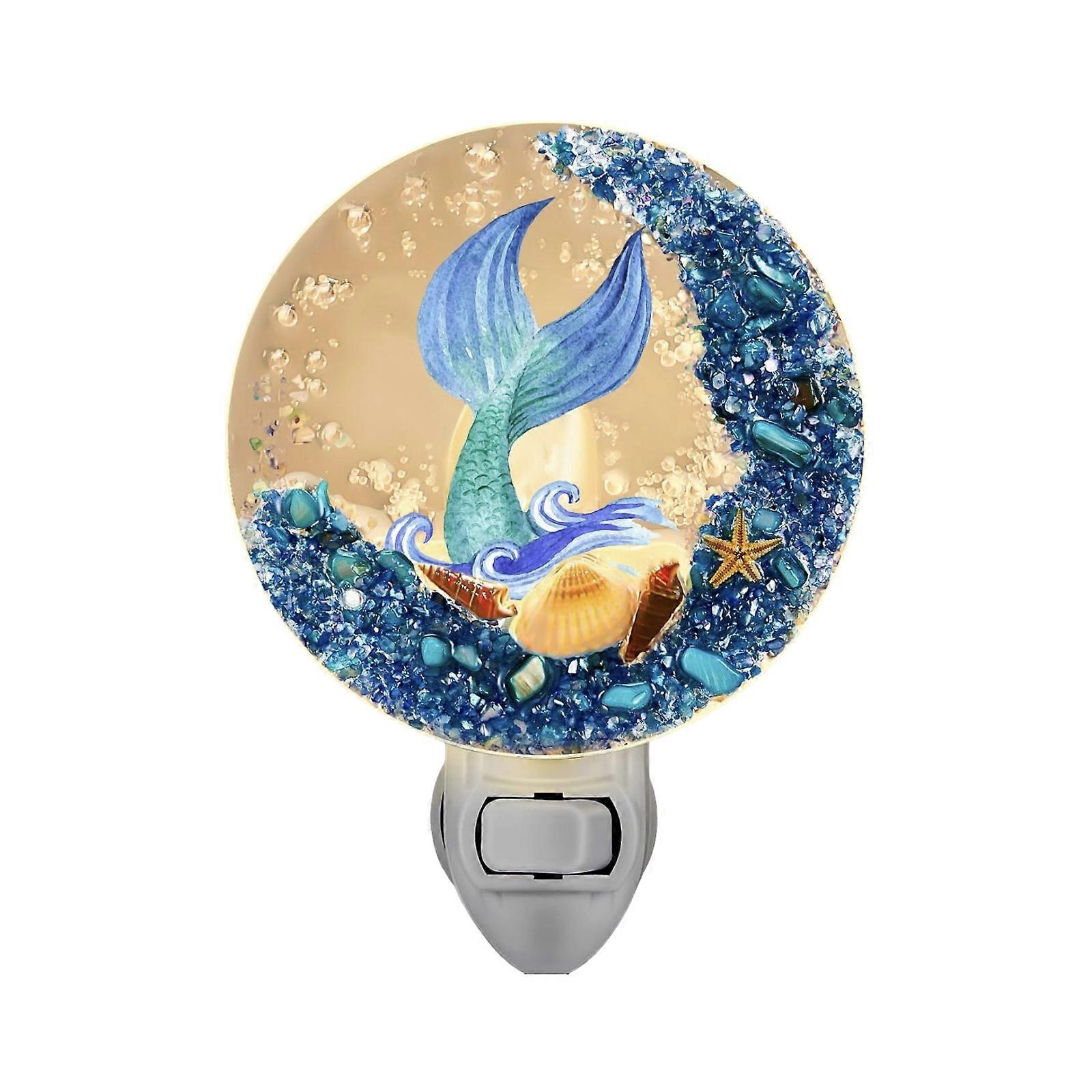 Creative Night Light Ocean Night Light Wall Light Shell Akryl Plane Scene Dekorasjon