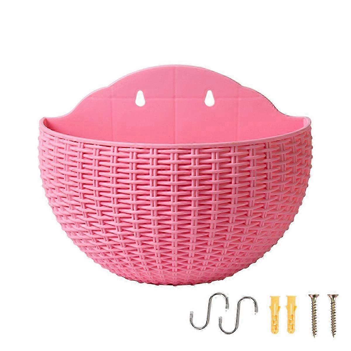 زارع الجدار الوردي زارع الحائط زارع سياج نصف دائري مع استنزاف وخطافات زارع مثبت على الحائط